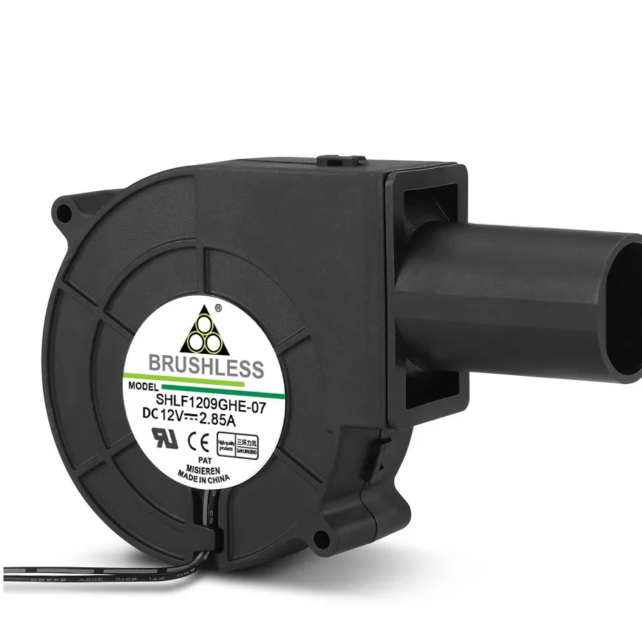 

12V 2.85A Adjustable Speed Mini Turbo Blower Fan 5500R/Min Large Air Volume for BBQ & Wood Stove