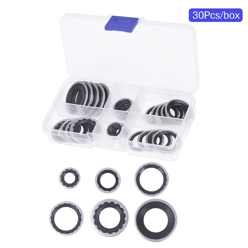 

30 шт./кор. уплотнительные прокладки для автомобильных систем кондиционирования воздуха, устойчивые к высоким температурам прокладки, автомобильные аксессуары