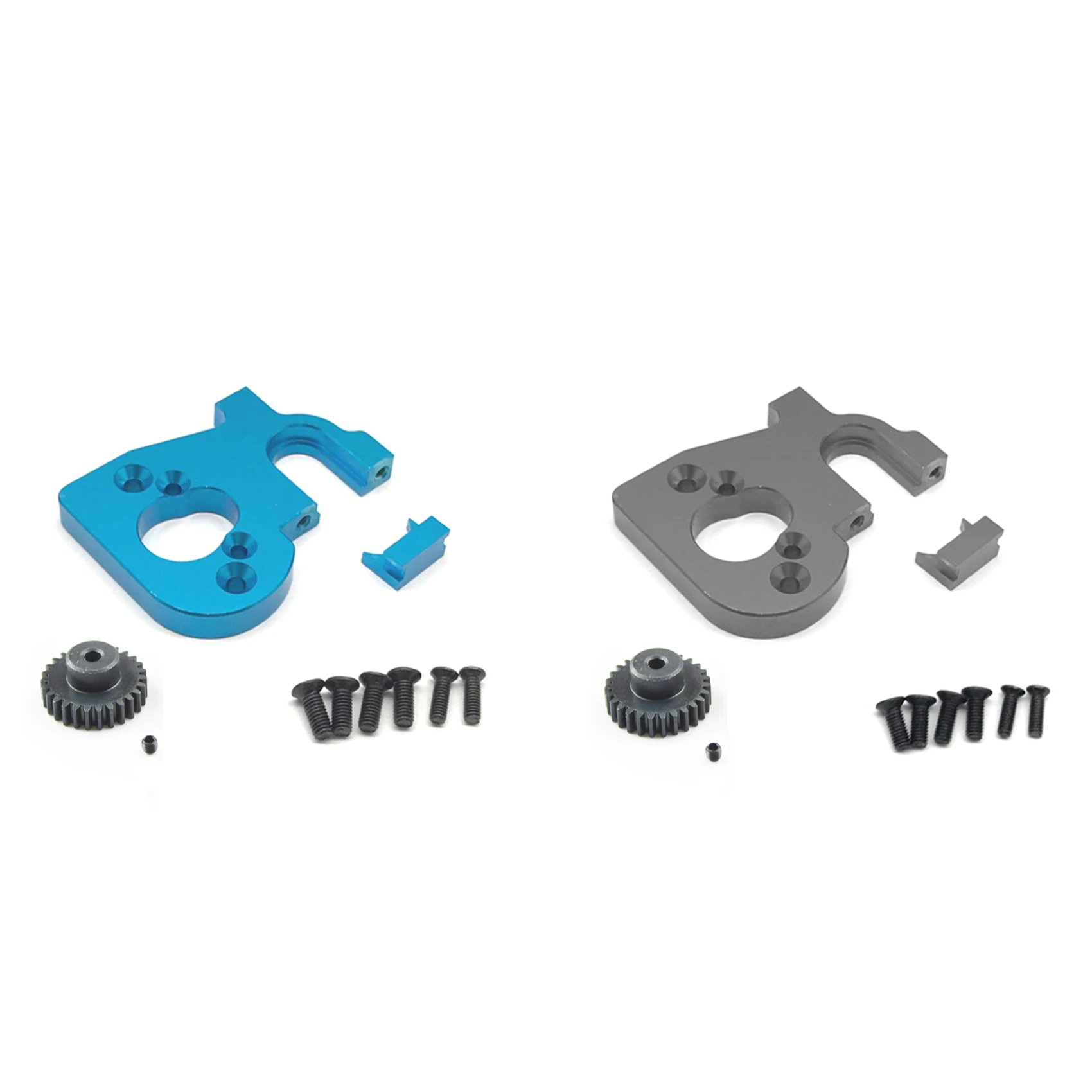 

A13Q-2Set RC автомобильный держатель двигателя с шестерней двигателя для Wltoys 144001 124019 124018 RC запасные части синий и титан