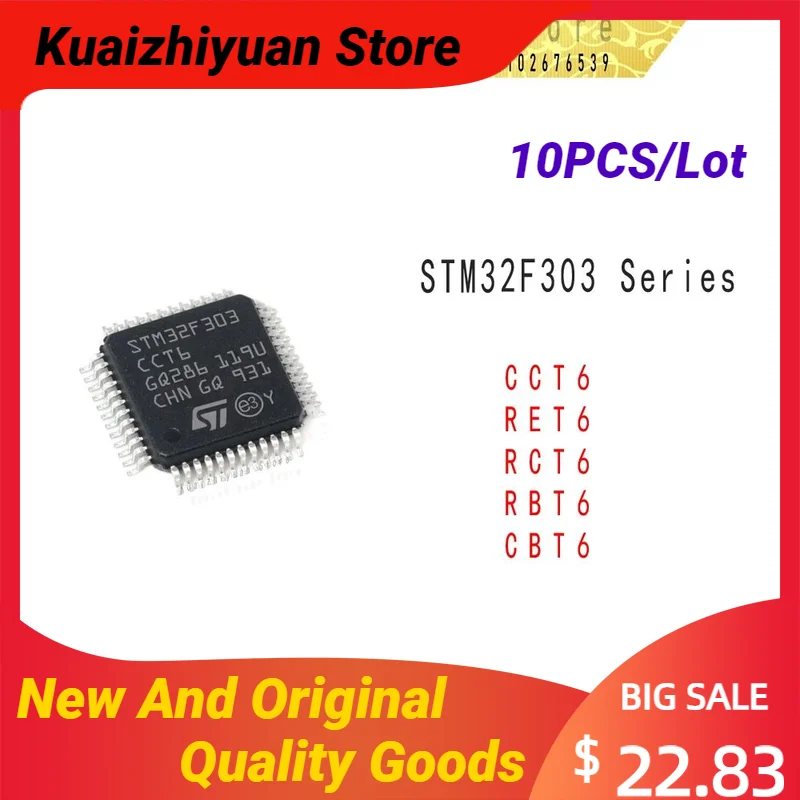 10PCS/Lot New And Original STM32F303CBT6 STM32F303RBT6 STM32F303RET6 STM32F303RCT6 STM32F303CCT6 Microcontroller Quality Goods