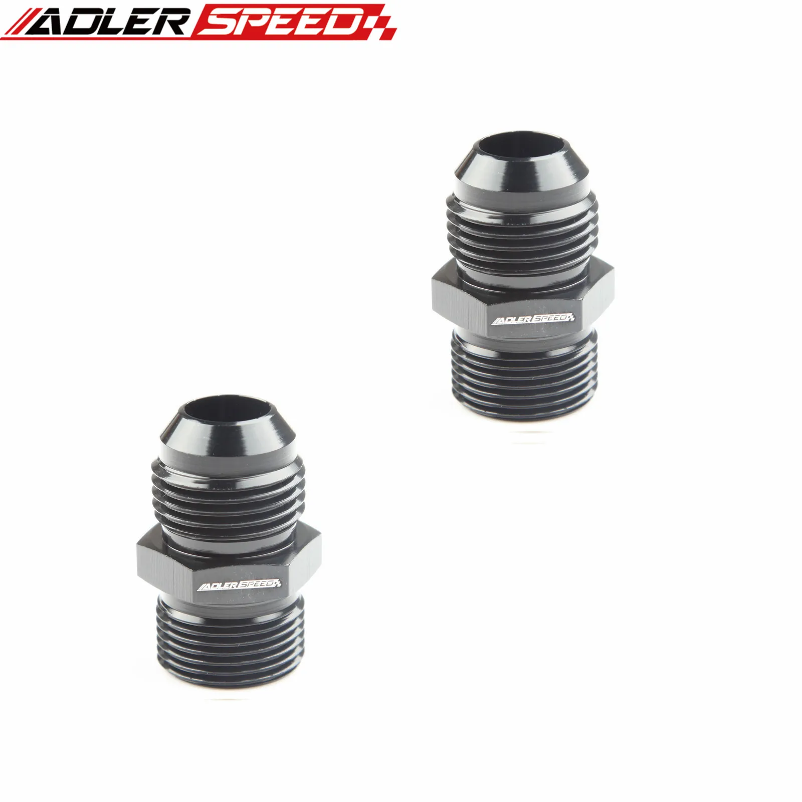 

2pcs Straight -10 AN AN10 Male To M22x1.5mm Metric Oil Hose Fitting Adapter black