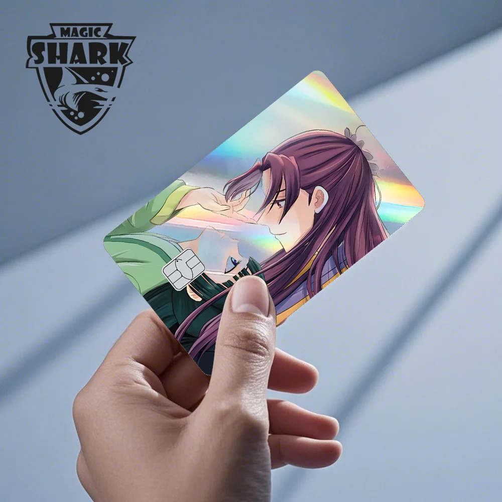 Magic Shark Offre Spéciale The Apothecary Diaries Lover Film autocollant holographique laser pour carte bancaire de crédit et de débit