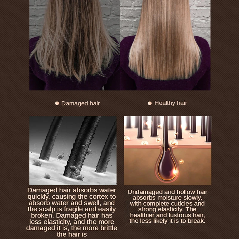 2-in-1 Professioneller Haarglätter mit Verstellbarer Titanplatte und Negativionen-Technologie Haarstyling-Werkzeug – Detail 4