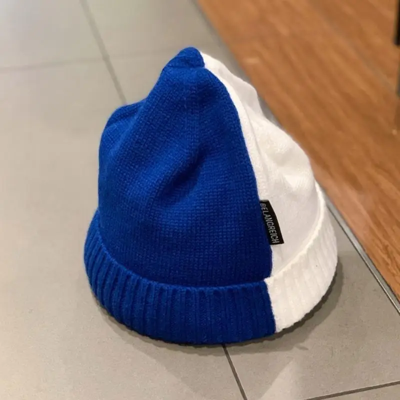 قبعة صغيرة متطابقة تمامًا، قبعة صوفية، قبعة متماسكة بألوان متطابقة لصديقك وصديقتك #2