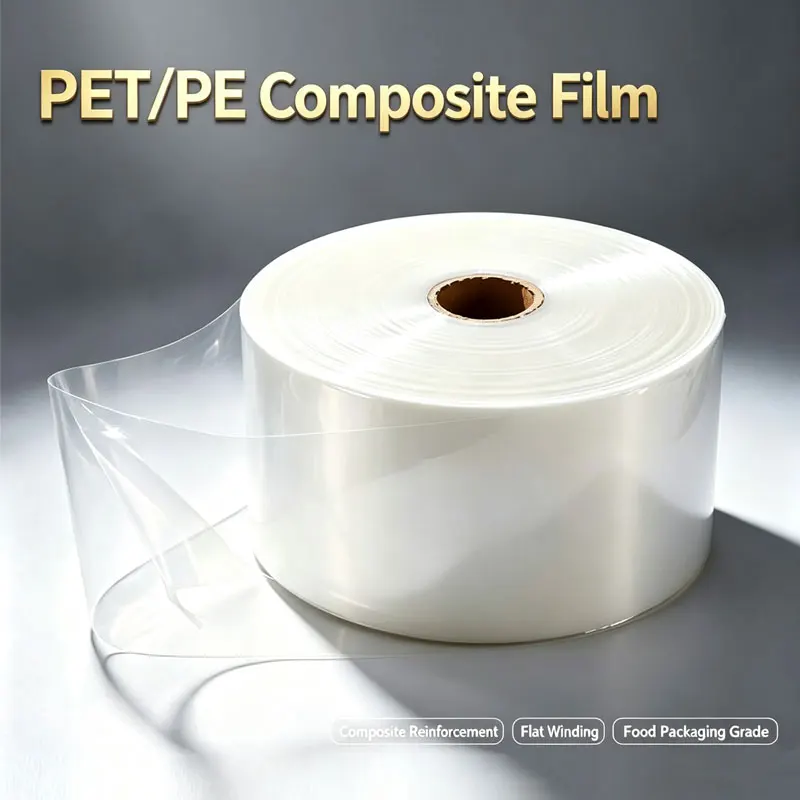 PET/PE Polyester Tubular Packaging Roll Film Transparent Composite Membrane Automatic Packaging Machine Pack Heat Sealing Films