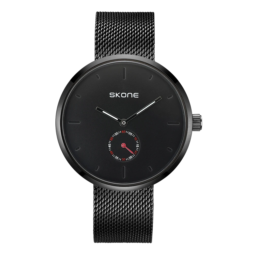 SKONE 한국어 버전 심플 캐주얼 패션 여성용 시계 새로운 복고풍 트렌드 다용도 방수 쿼츠 시계