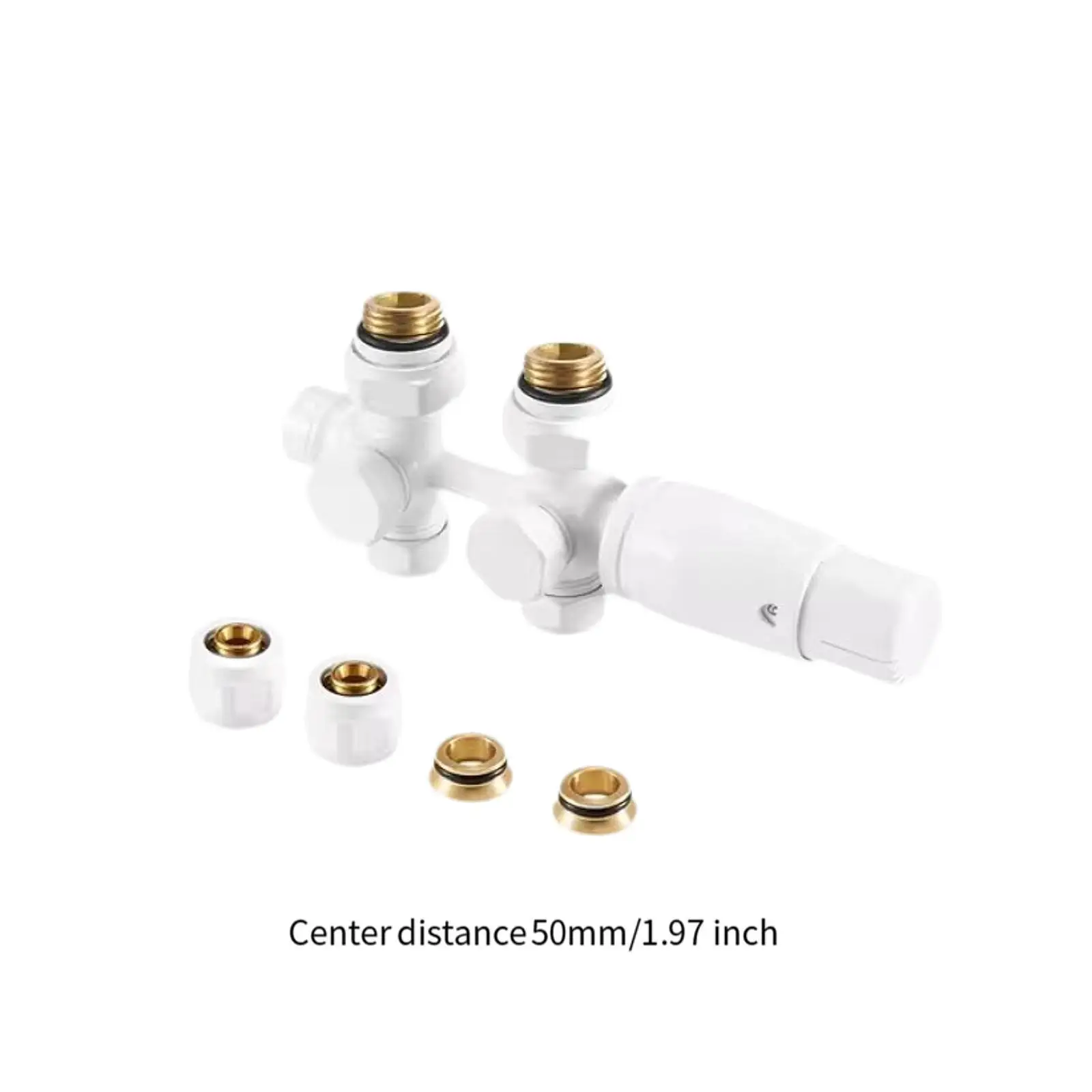 Термостатический радиаторный клапан Медный встроенный радиаторный клапан для дома в отеле