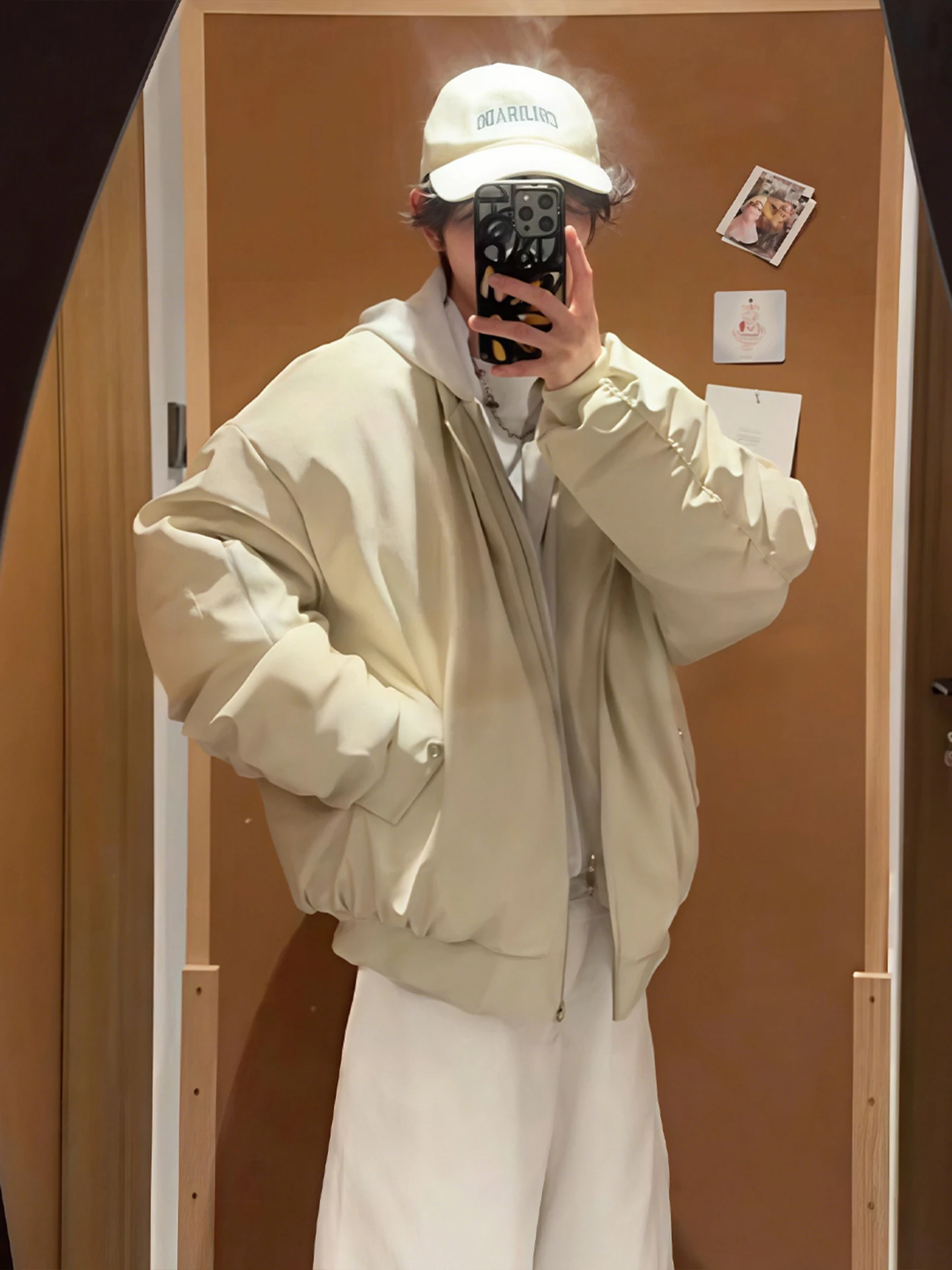 

Warm American Style Pilot Jacket Cotton Coat Men's Short Hooded Winter Clothing Youth Fashion Loose Fit Long Sleeve YQ50242213