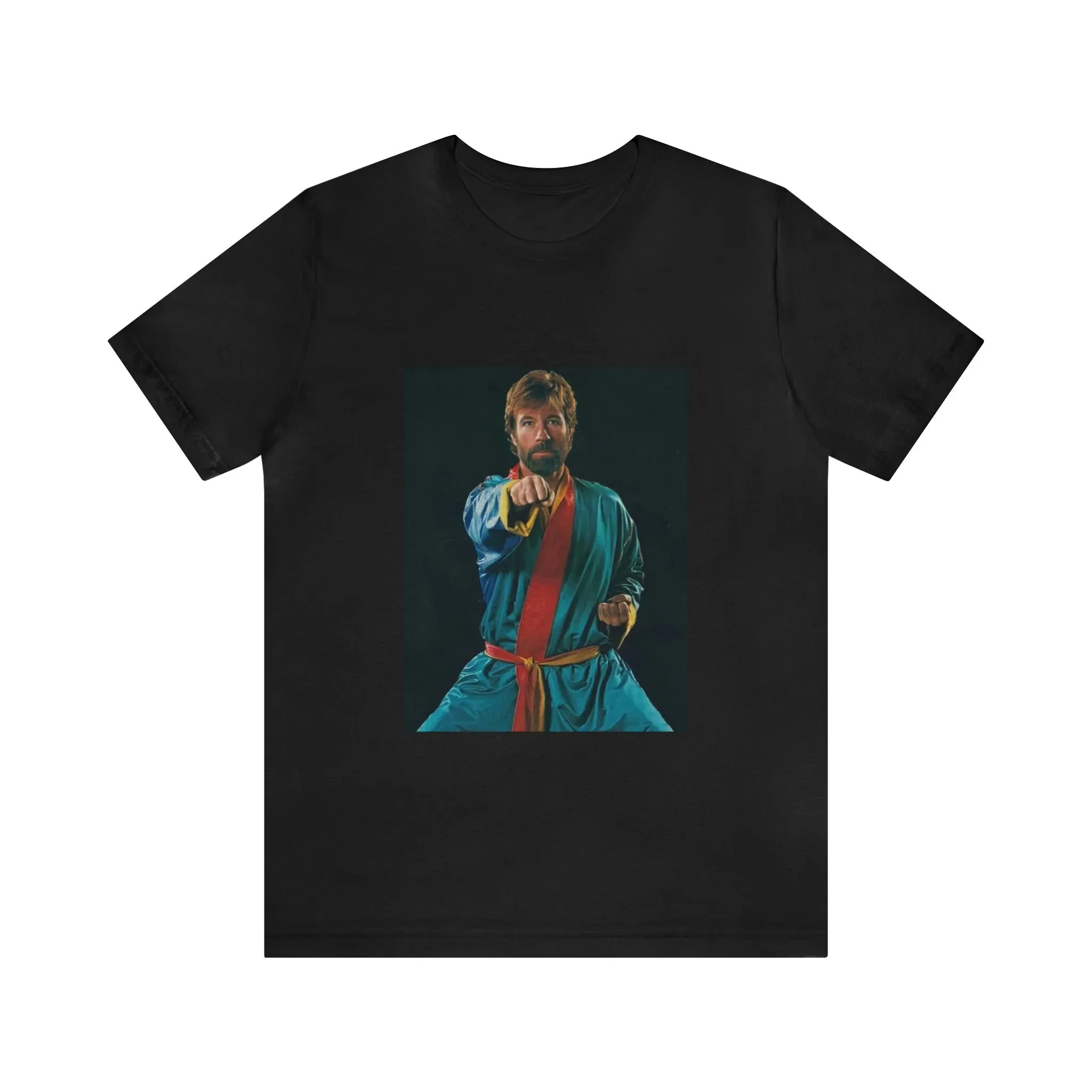 Chuck Norris Horse Stance Silk Kimono Unisex Jersey Short T-shirt