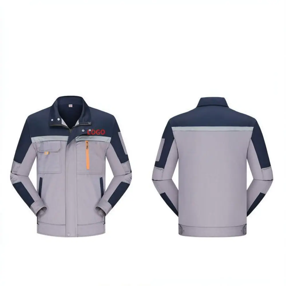 Mens Spring Autumn Workwear Uniforms Durable Mechanic Overalls Protective Industrial Clothing For Site Repair Operations
