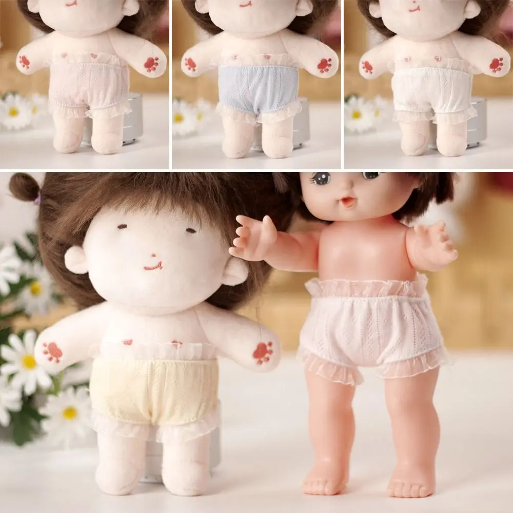 20cm Cotton Doll Clothes Solid Color Shorts Doll Lace Shorts Underwear Joint Doll Underwear Clothes Squash Pants Accessories