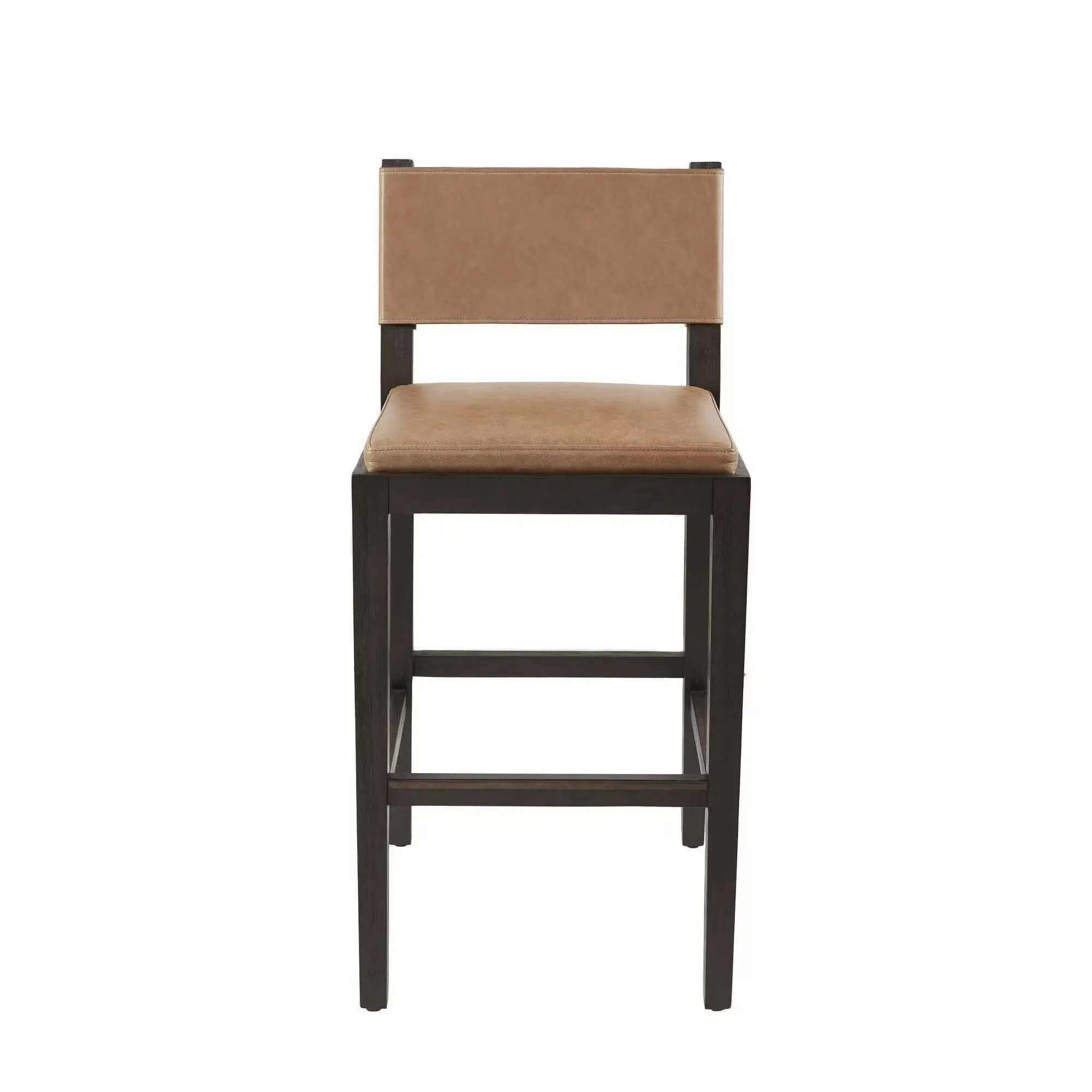 #Solid Wood Cortex Upholstered Contemporary Home Furniture Dining Chair High Bar Stool