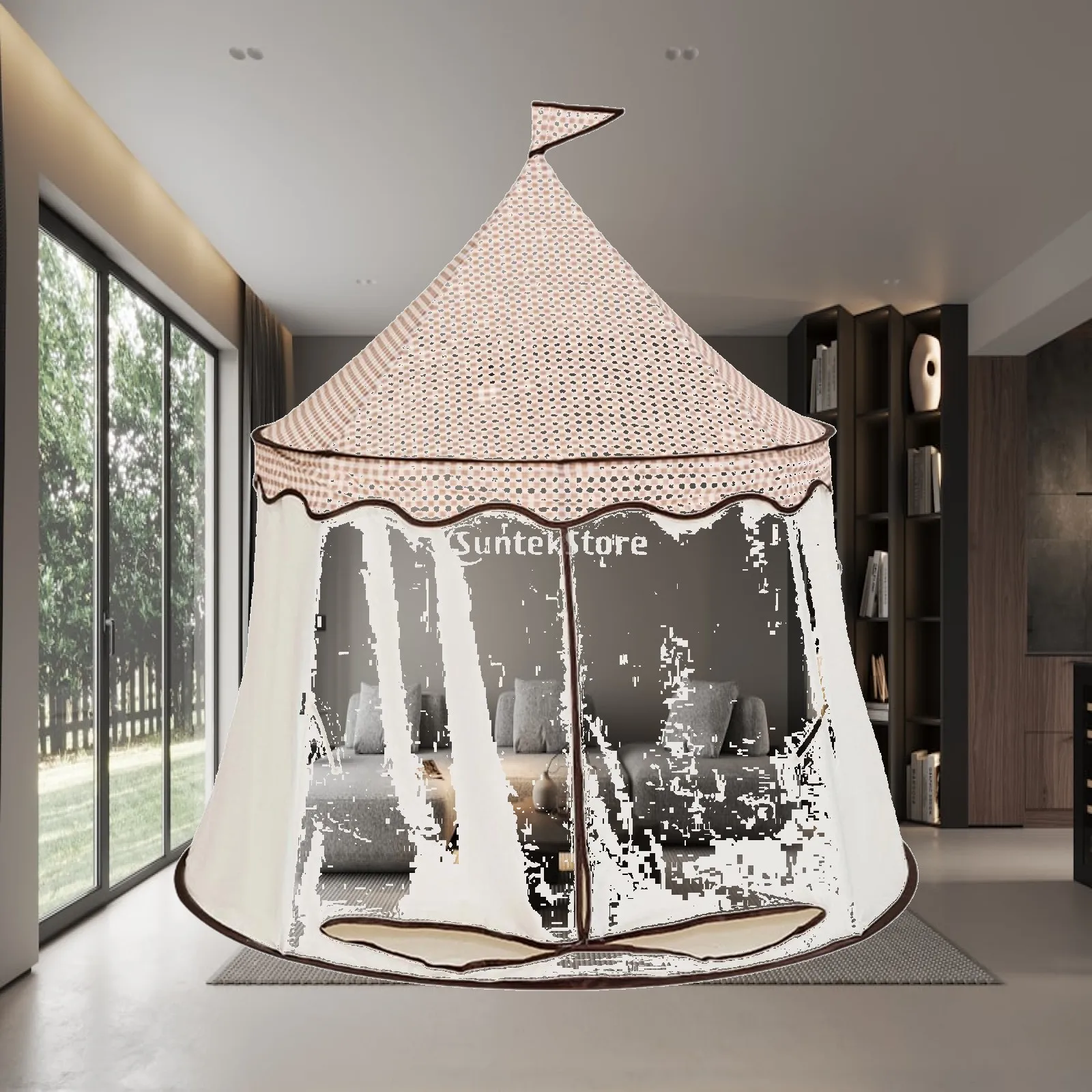 tenda-infantil-portatil-multifuncional-presente-de-aniversario-fofo-espaco-de-privacidade-para-brincadeiras-no-quarto-jardim-de-infancia-sala-de-estar-para-meninos-e-meninas