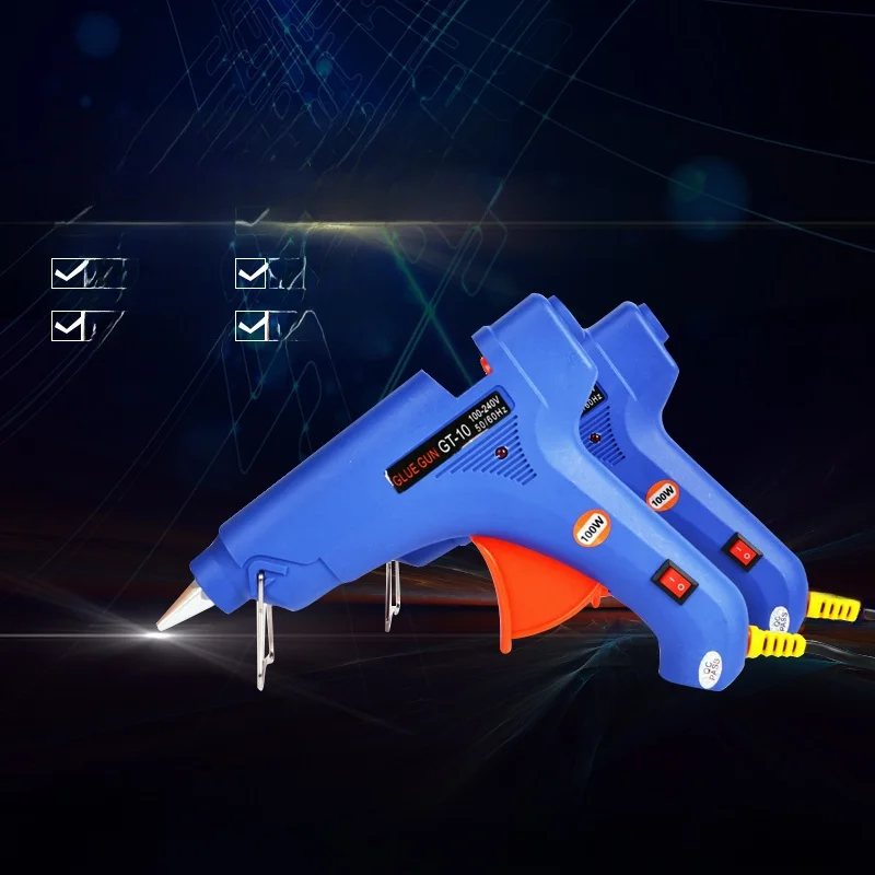 

00W Hot Melting Glue Gun GT0 Glass Silicon Strip Heat Capaci Glue Sti Handmade Heating Solvent Gun mm