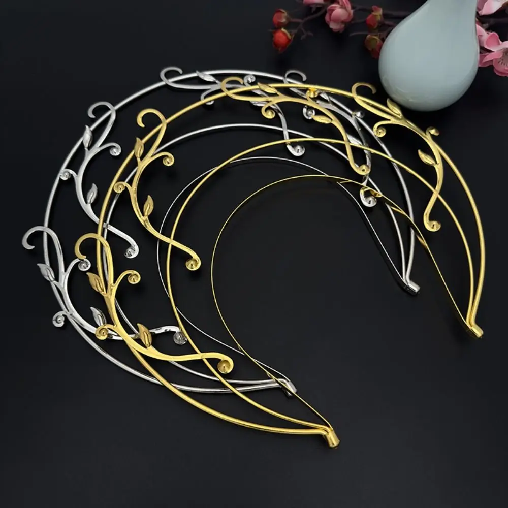 Elegant Three Layer Halo Headband Baroque Alloy BOHO Hair Hoop Wedding Headwear Korean Style Tiara Headdress Ladies/Girls