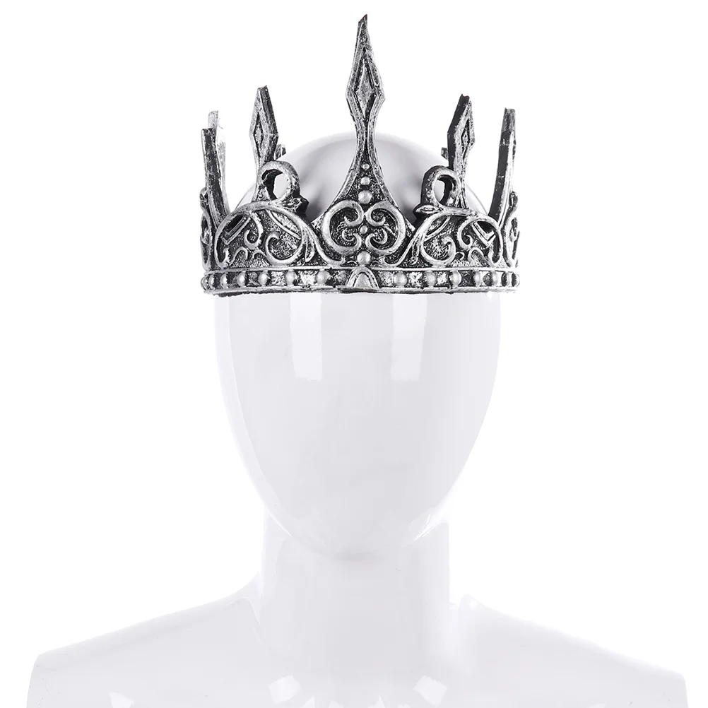 Medieval Wedding Crown Men Decor Decoration Prom Royal Tiara Silver Mother