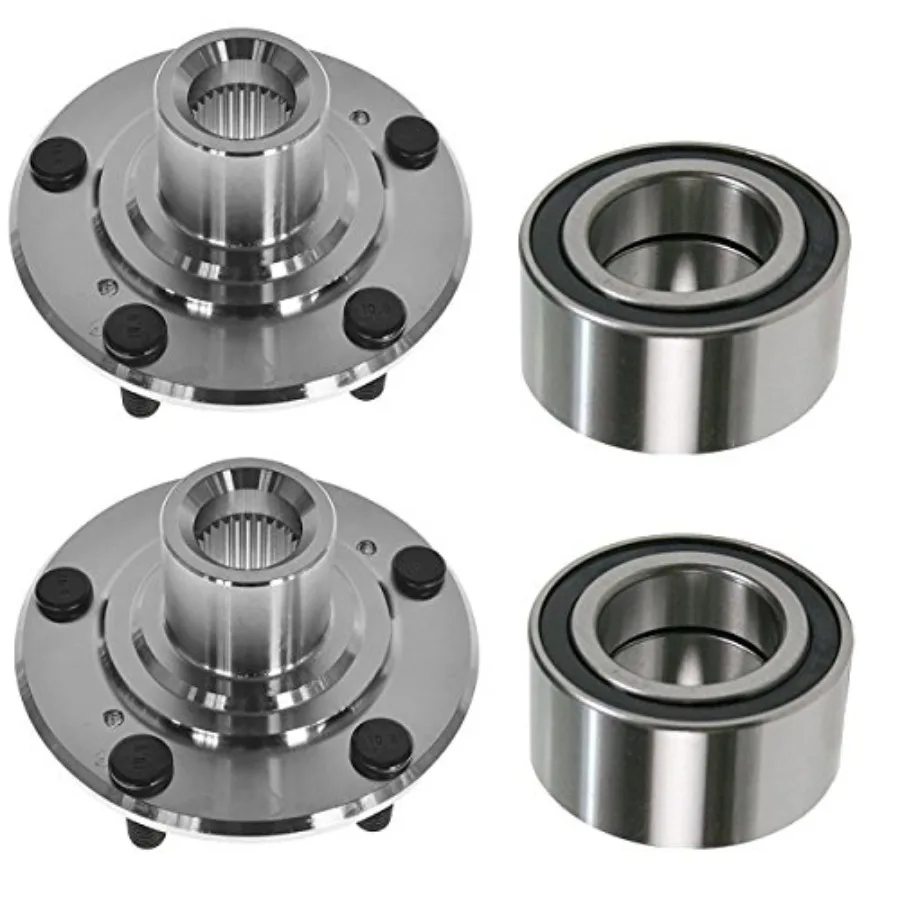 

2 комплекта подшипников ступицы переднего колеса слева и справа, совместимые с 2006 2007 2008 2009 2010 2011 Honda Civic DX EX GX LX для R