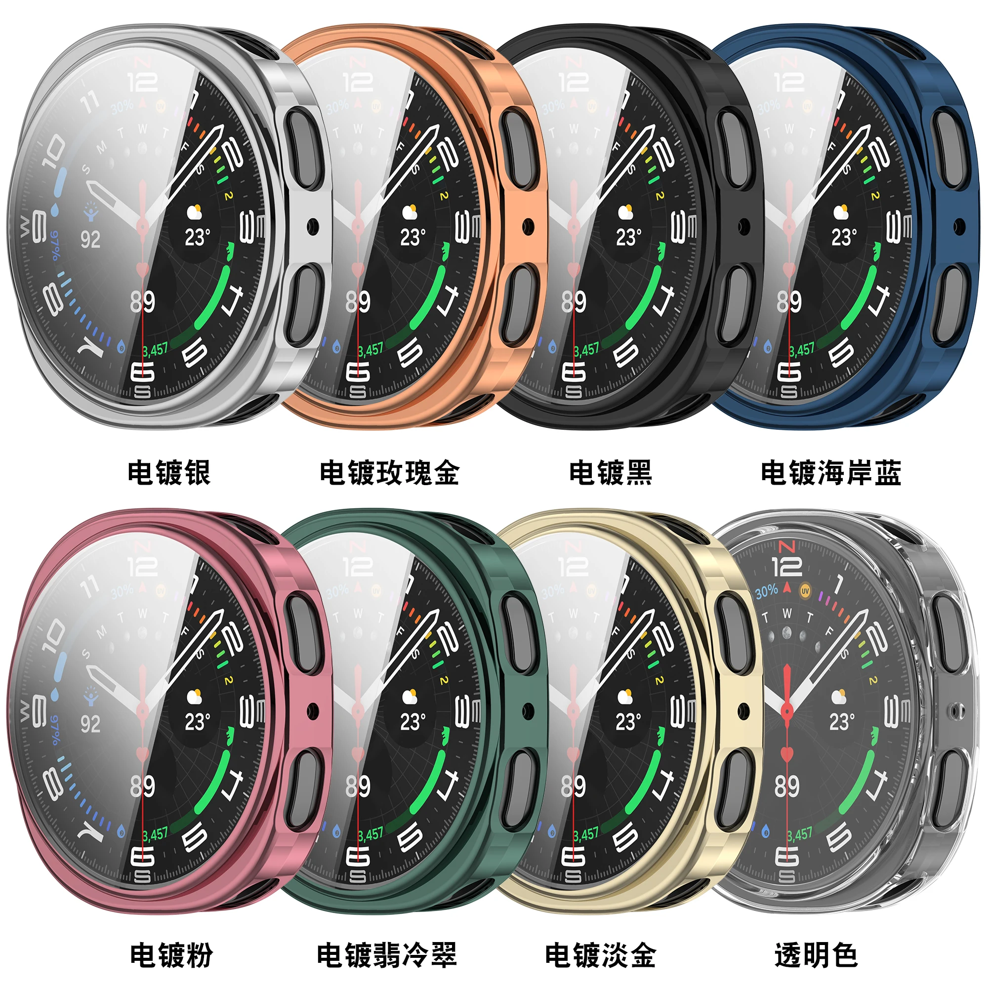 Plating Soft TPU Shell For Samsung Galaxy watch 8 40mm 44mm Smart watch case Flexible protective case For Galaxy watch8 Classic