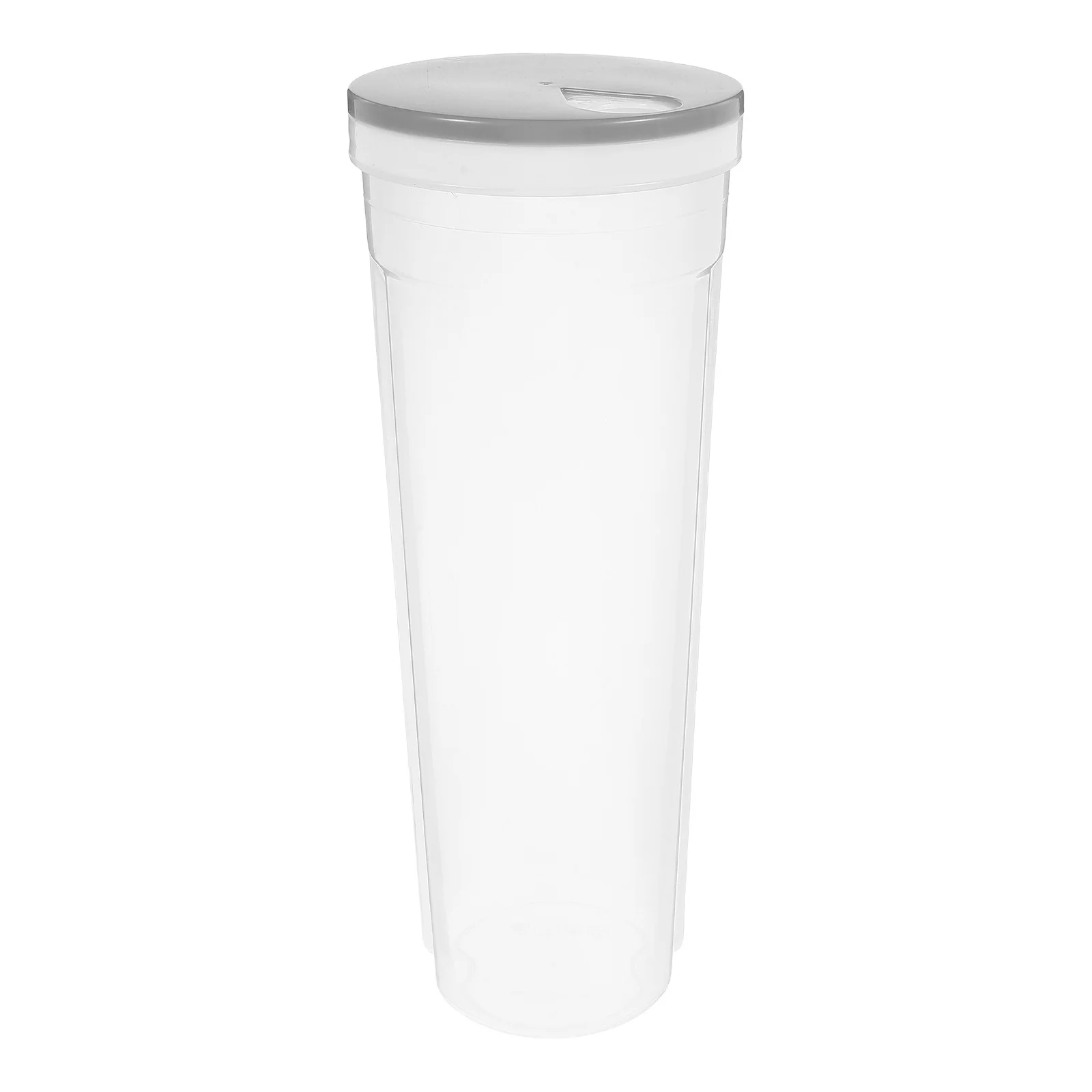 

Clear Spaghetti Storage Box Multifunctional Dry Food Container with Easy Grip Rotating Lid for Rice Noodles Beans Cereal