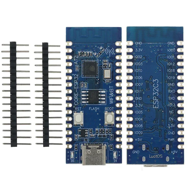 Placa de desenvolvimento esp32 esp32 c3 lcd core board onboard 2.4g antena 32pin idf wifi + bluetooth ch343p for arduino