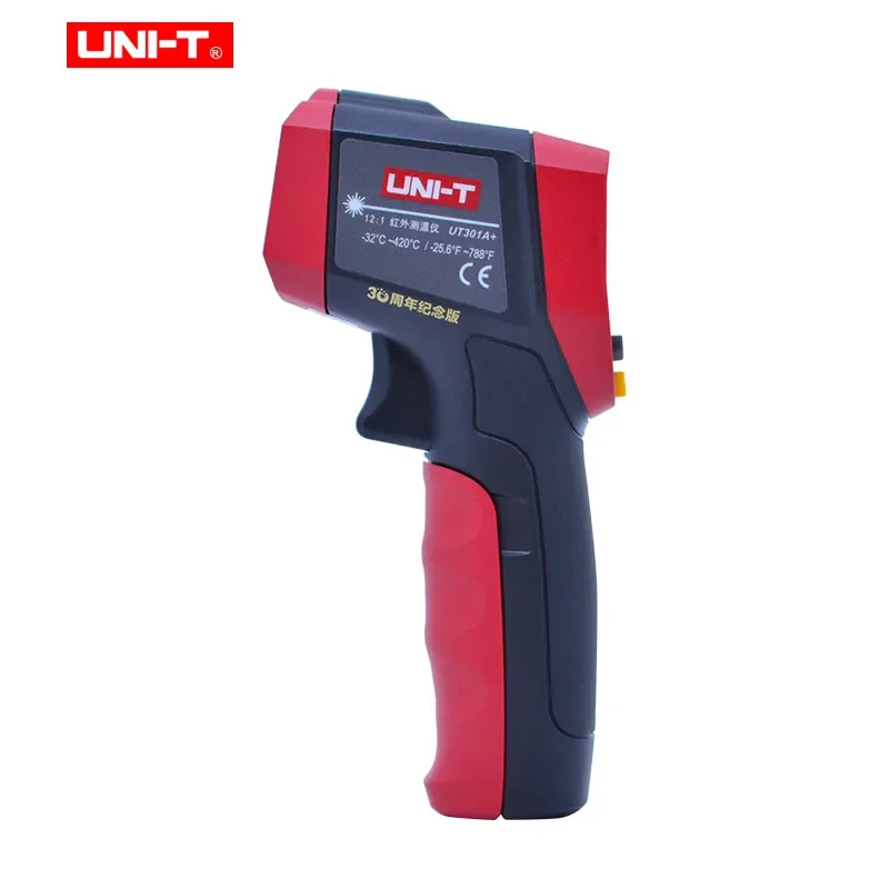 UNI-T UT301A+/UT302A+/UT303A+ Бесконтактный промышленный термометр Высоко- и низкотемпературный светодиодный/звуковой сигнал, тестер температуры