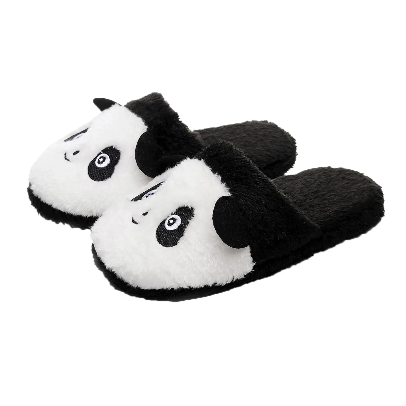 Winter Warm House Slippers Soft Non Slip Plush Women Panda Shoes Type 22 23 24cm Panda Doll Winter Slipper Indoor Outdoor Shoes