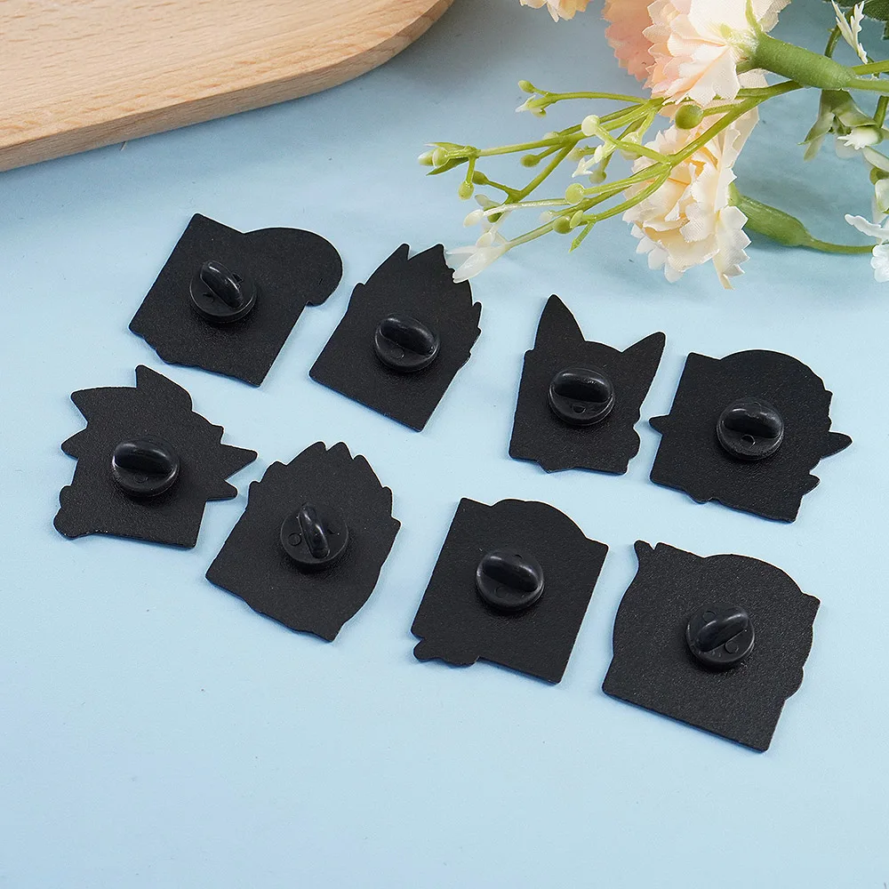 8Pcs Chibi Goku Character Enamel Pins Cool Anime Dragon Brooches Majin Buu Cell Lapel Badge for Backpack Anime Friends Gift - view 3