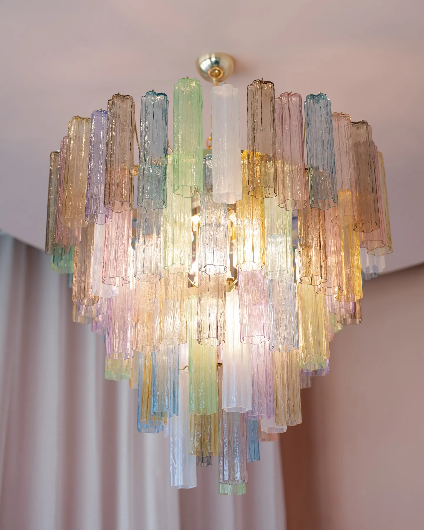Colorful Childhood Glass Art Led 2025 Chandelier Lighting Hanging Lamps Lustre Suspension Luminaire Lampen For Living Room