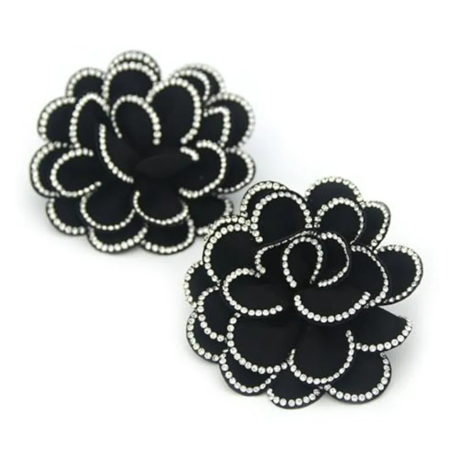 

Removable Wedding Shoes with Flower Rhinestone 3D Rose Decorative Buckle
