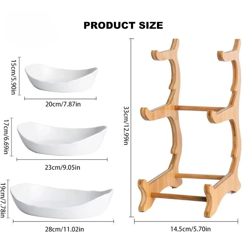Multi-Tier Light Luxury Fruit Plate Large Capacity Italian Minimalist Snack Tray Decor Fruit Dish for Living Room Coffee Table