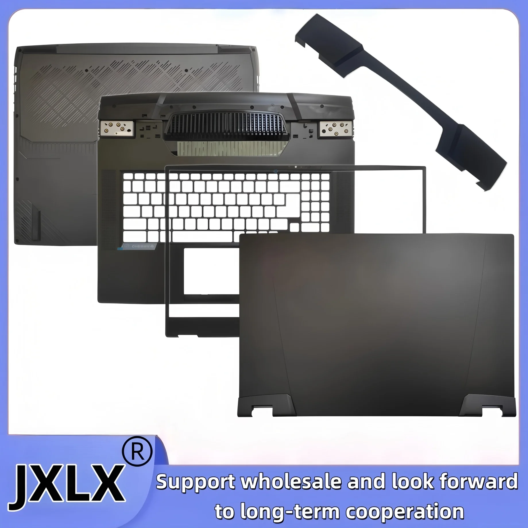 JXLX® New For MSI Titan GT77 MS-17Q1 17Q2 Laptop LCD Back Cover Top Case/Palmrest Cover/Bottom Base Cover Lower Case/Shaft cover