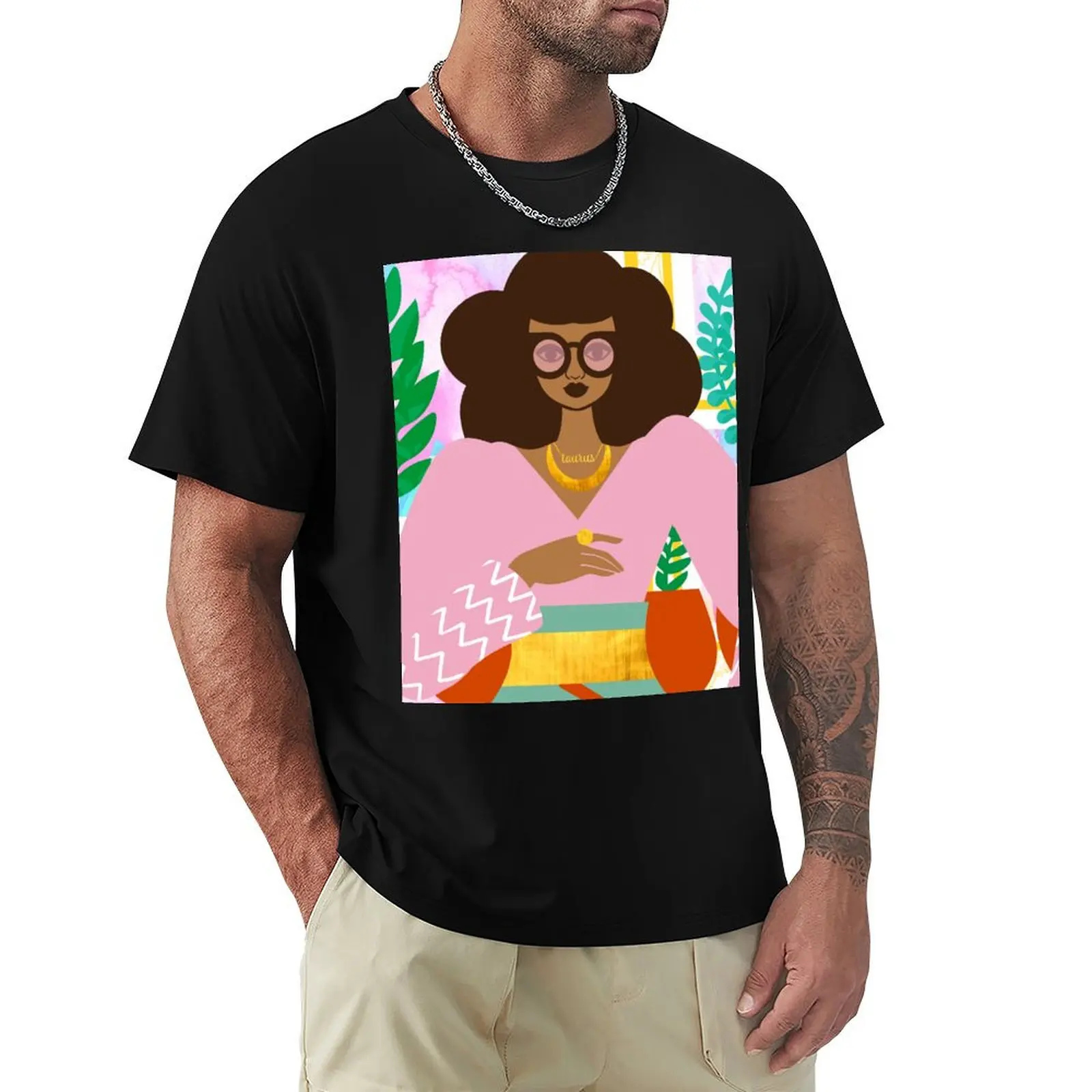 Taurus Sanctuary T-Shirt Novelty Print Casual Tee Shirt
