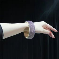 Boho Cuff Bangle Bracelets Wide Elegant Belly Dance Jewelry Vintage Ethnic Women Cosplay ATS Bollywood Arabric Photography Props