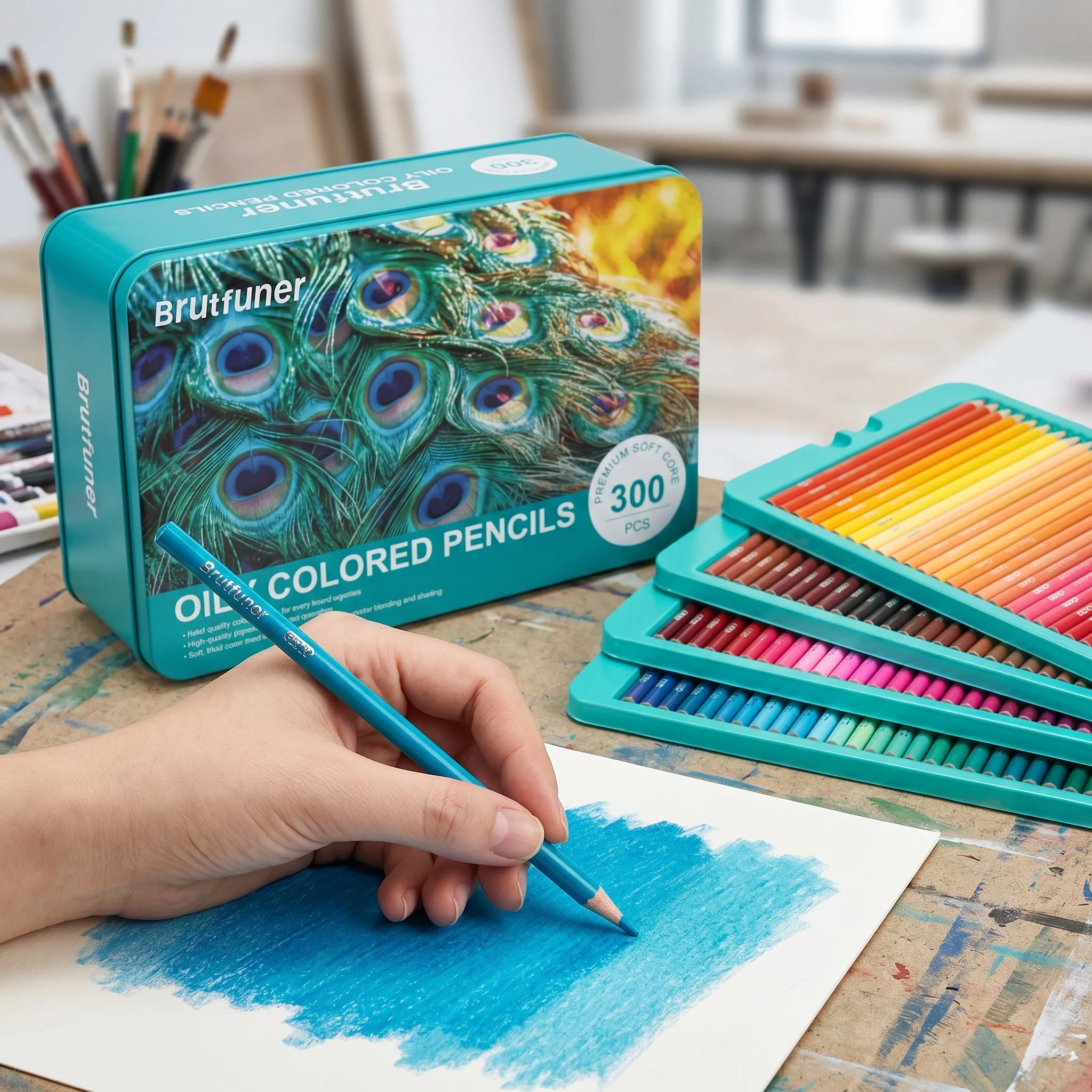 pro-oily-colored-pencilsset-of-180-240-300-520-colorsartists-soft-core-with-vibrant-colorideal-for-drawing-sketching-shading