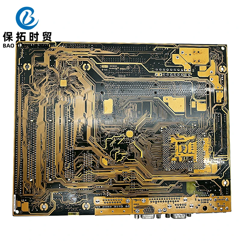 Original 8601T GA-6VEML GA-6VEM ISA Motherboard With 3PCI VGA LPT 1 ISA Slot CPU Industrial Board
