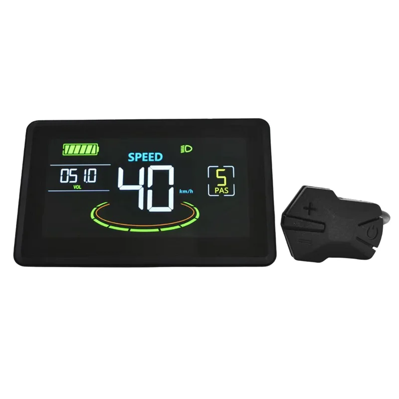 

YHOLI-H6C Electric Bike LCD Display 24V-60V+36V 350W Sine Wave Controller Color Screen UART For Electric Bike Accessories (SM 5P