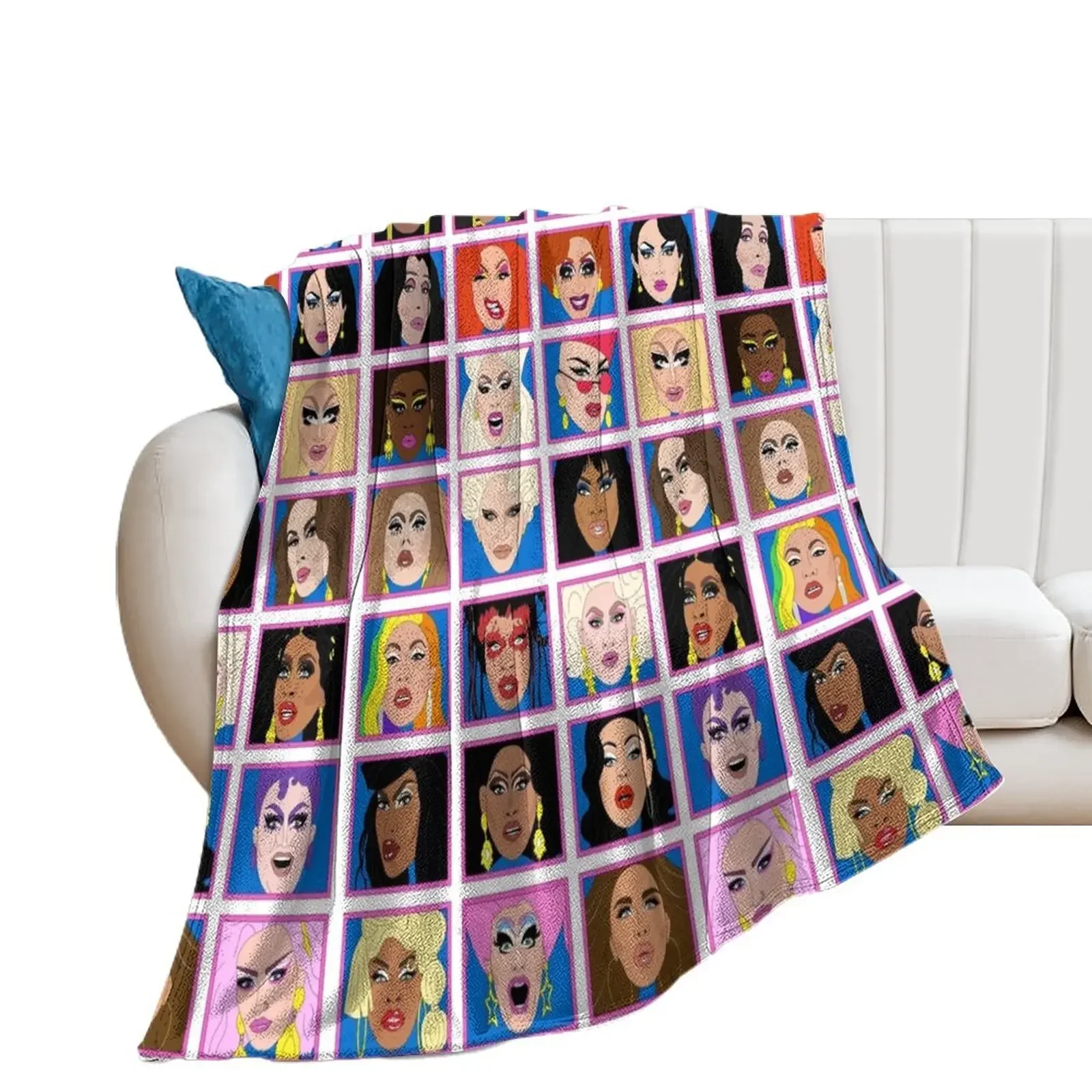 

Drag Race Winners 2021 Throw Blanket halloween funny gift Moving Blankets