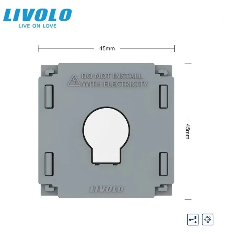 

Livolo Стандарт ЕС без стеклянной панели, светодиодные затемняющие светильники, адаптивный диммер, настенный сенсорный переключатель «сделай сам», для дома VL-C701SD