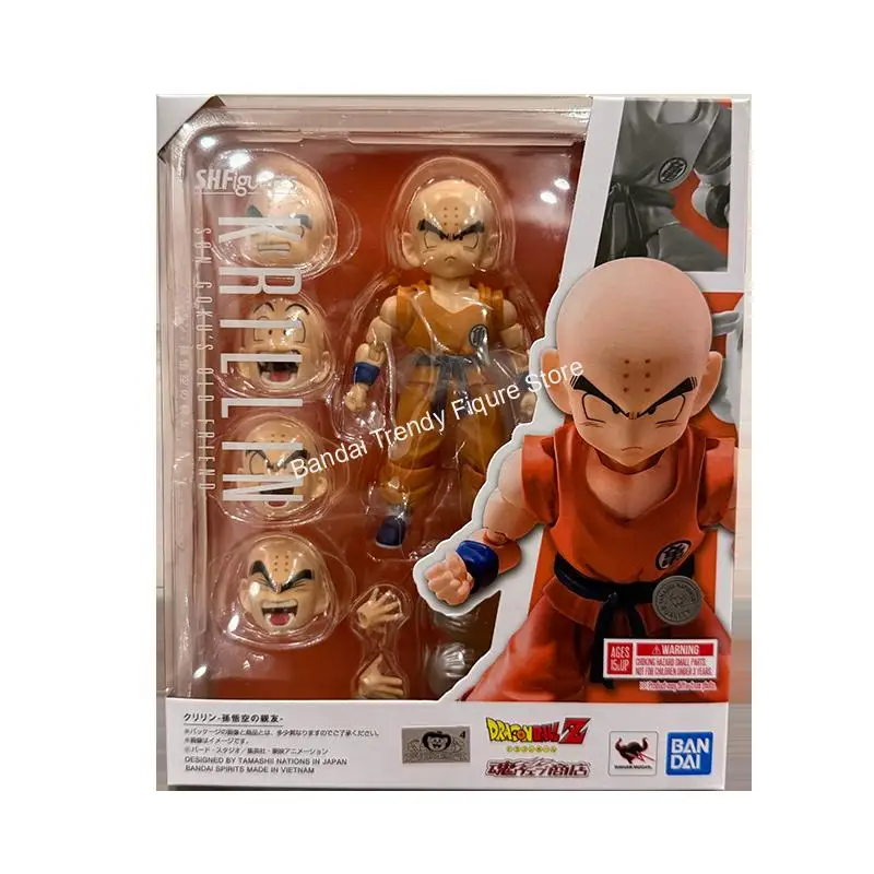 Bandai Shf Dragon Ball Anime Robot Son Goku's Old Friend Kuririn Action Figure Spirits Limited Edition Collection Display Gift view 5