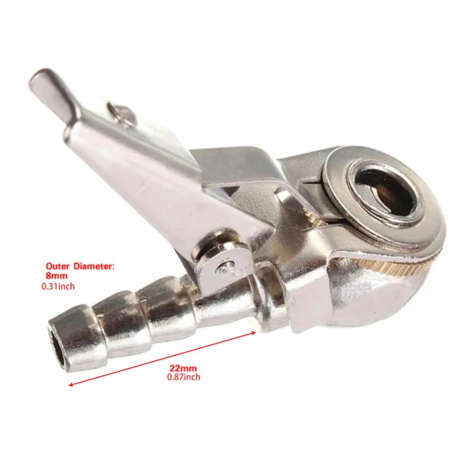 Professional Air Chuck with Clip Quick Adapter Tire Inflation Joint for Car Motorcycle Bicycle Valve Connector