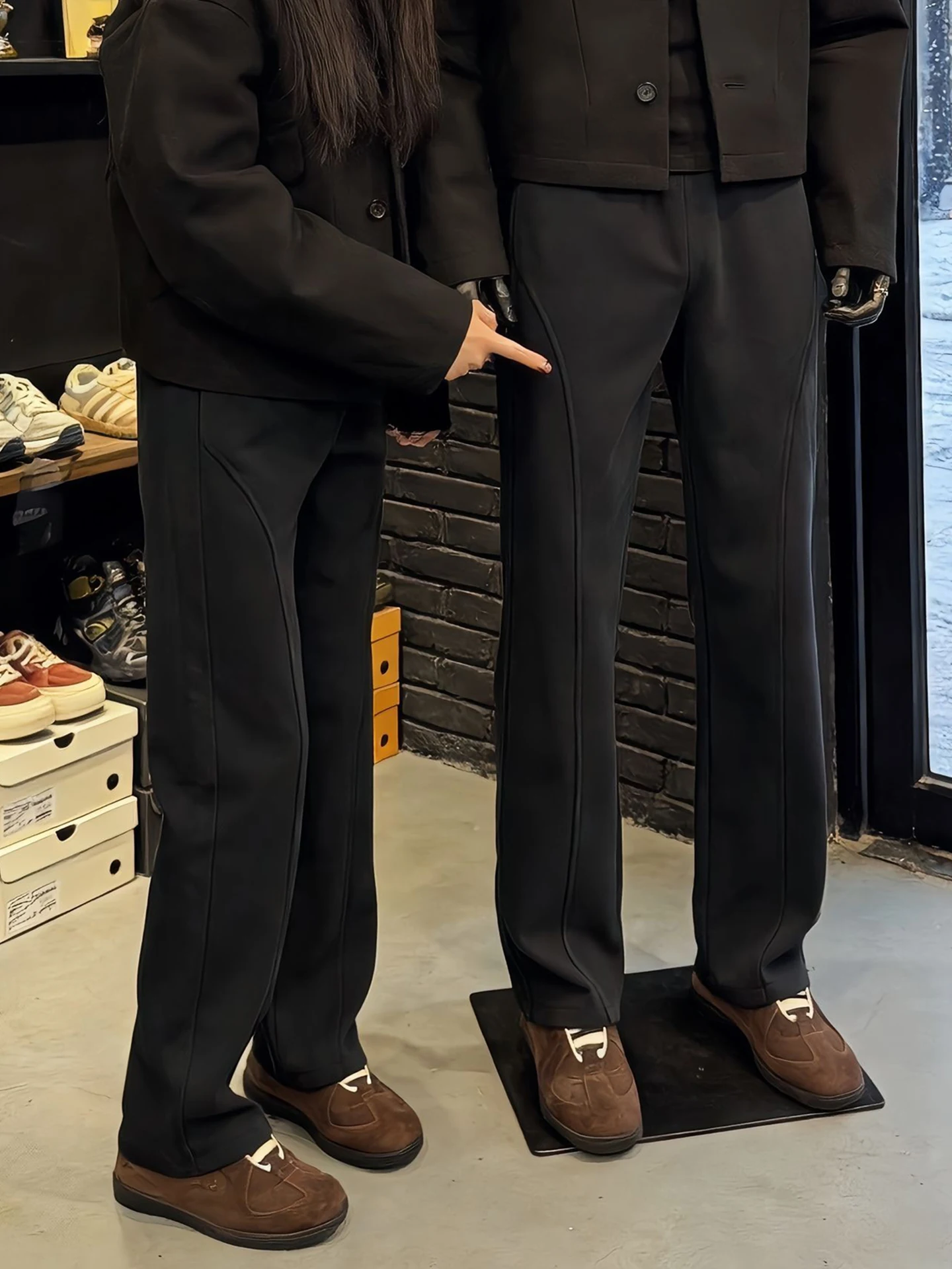 

Мужские спортивные брюки прямого кроя на флисовой подкладке, теплые повседневные спортивные штаны для осени и зимы, с высокой талией, американский стиль, полиэстер