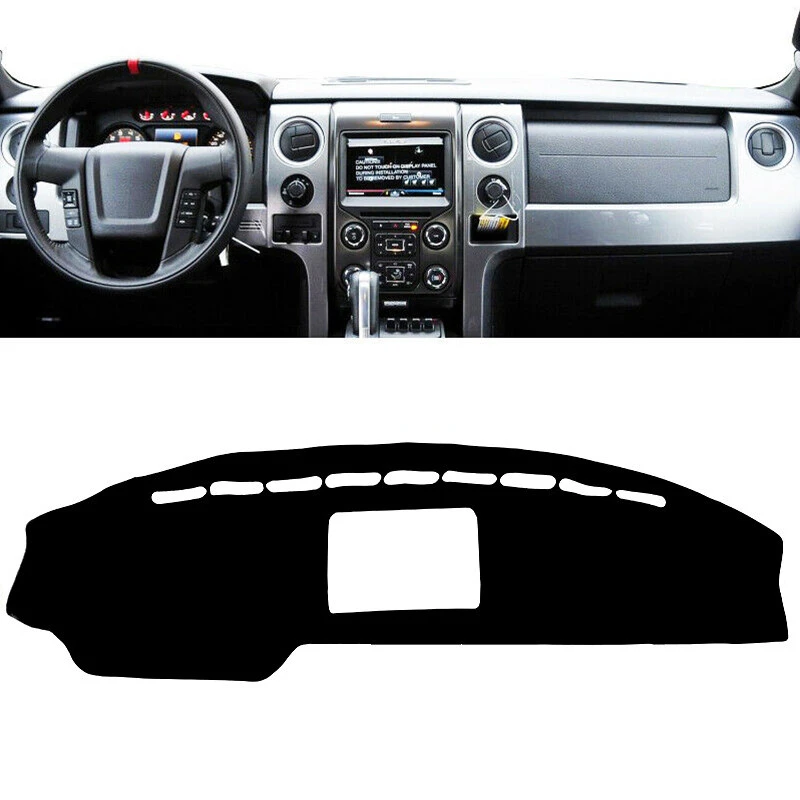 

For Ford F-150 F150 Lobo Raptor 2009 2010 2011 2012 2013 2014 Auto Dashboard Cover Mat Dash Sunshield Carpet Anti-UV Accessories