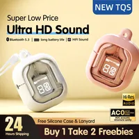 (Buy Earphone And Get: Protective Case + Lanyard)T2 Gaming Earbuds TWS Bluetooth 5.3 HIFI Bass Wireless Headphone Sports Headset