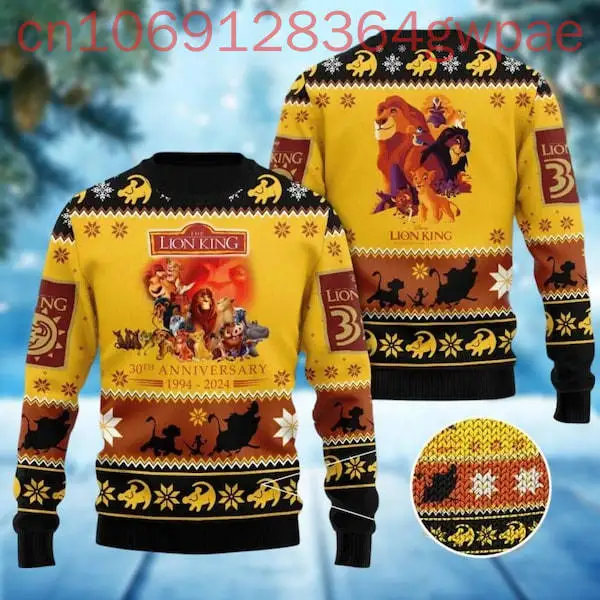 Disney Hakuna Matata Lion King Ugly Christmas Men Sweater Lion King Simba Holiday Magic Kingdom Family Trip