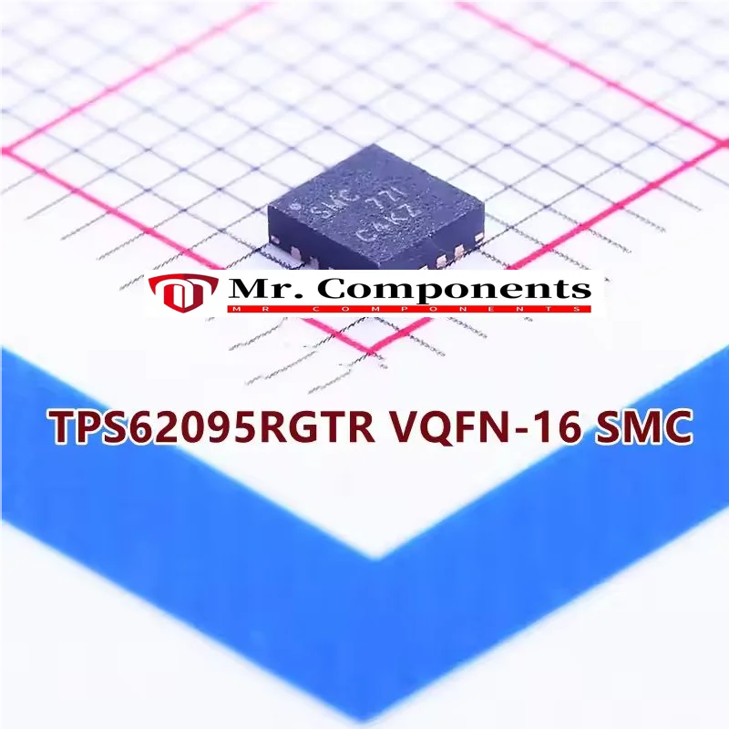 5PCS TPS62095RGTR VQFN-16（Marking：SMC）4A, High Efficiency Step Down Converter with DCS-Control and Low Profile Solution New
