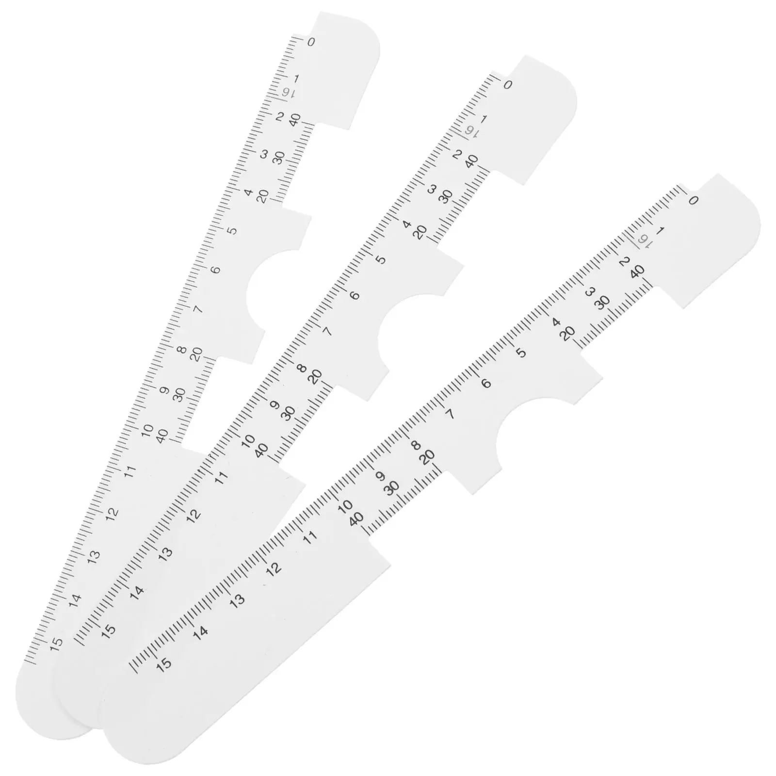 3 Pcs Pupil Distance Ruler Pd Pupillary Calf Measurement Tool Plastic Eye Pressure Tester