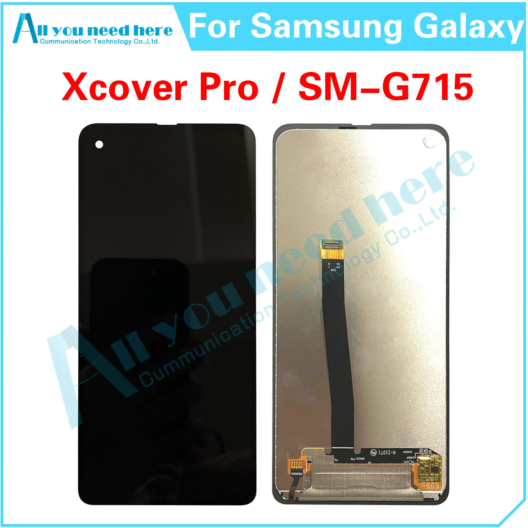 

100% тест для Samsung Galaxy Xcover Pro SM-G715 G715 ЖК-дисплей сенсорный экран дигитайзер в сборе запасные части для замены