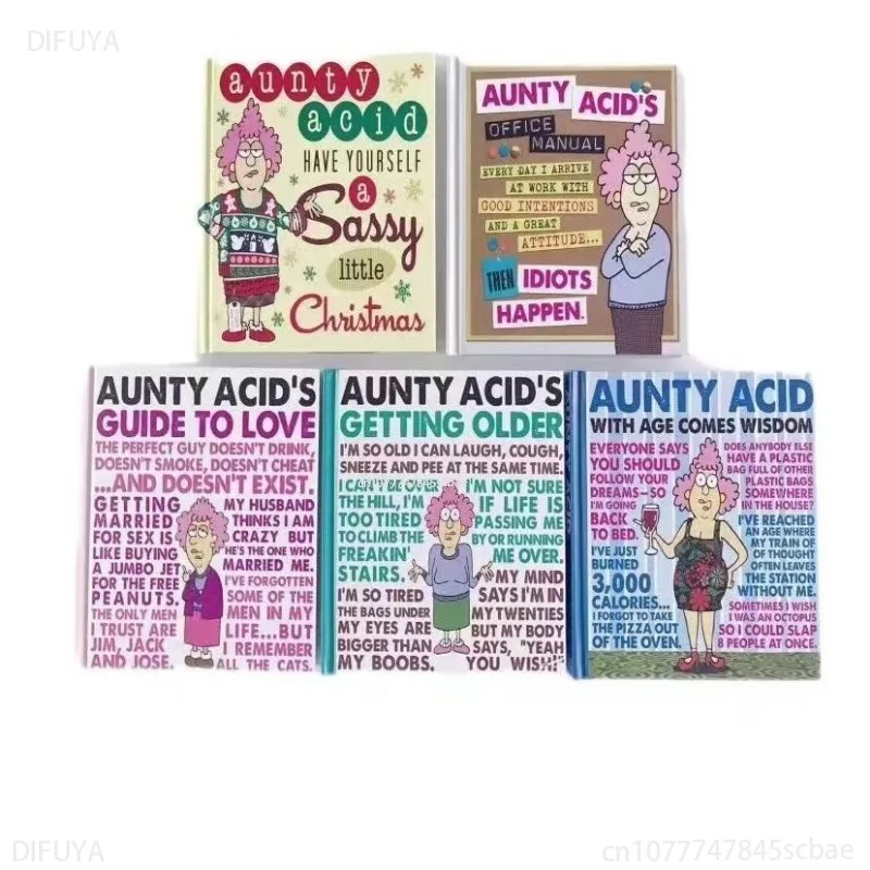 5 Books English Aunty Acid's Guide To Life Aunty Acid's Guide To Life DIFUYA  Book for Kids 1 To 2 Year