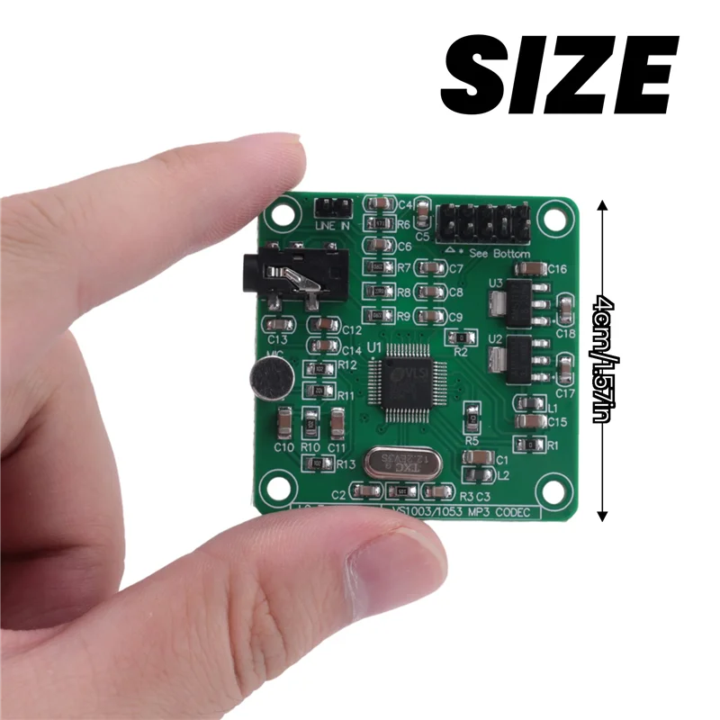 B50B-VS1053 MP3-moduleontwikkelingsbord met ingebouwde opnamefunctie SPI-interface