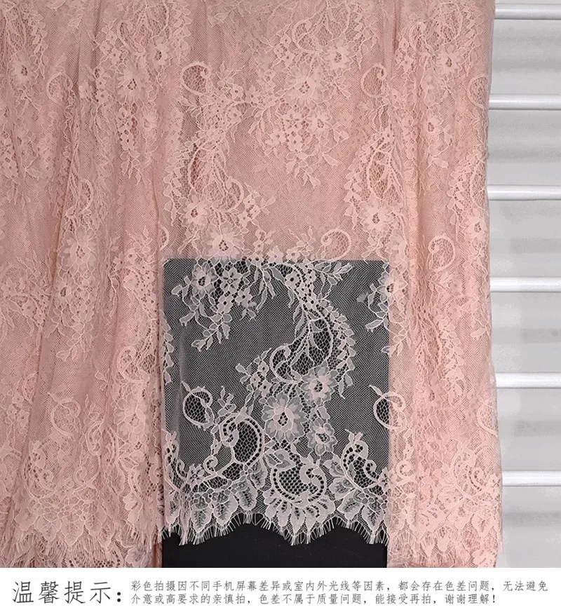 Colored Eyelash Lace Fabric Clothing Wedding Dress Sexy Hollow Fabric Making Fabric image 3